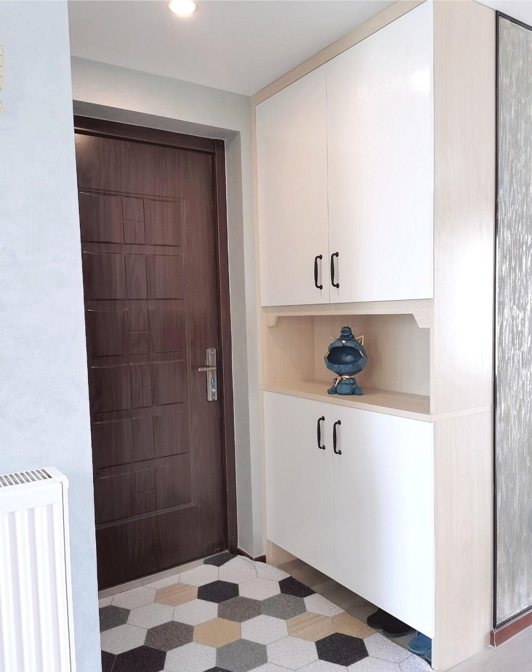 []精装房终于改造完工，全屋保洁做完真心漂亮，入户鞋柜特别实用！