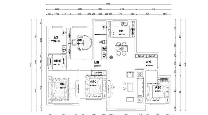 ##谁不喜欢这样的中式装修！123㎡两厅四室，高颜值太牛