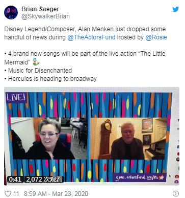 【数字音乐】歌曲录制完毕！迪士尼透露真人版《小美人鱼》，将包括4首新歌