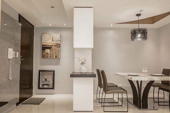 |102平现代风装修，天花板设计独特，休闲美宅舒适又温馨