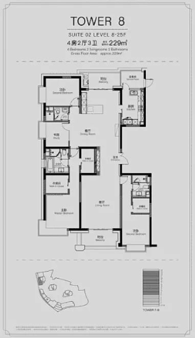苏河湾畔「静安天御」样板房盛启！仅193套精装房源约82-351㎡2-5房