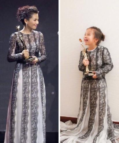 #刘涛#有种基因叫生了个自己，戚薇贾静雯不算啥，刘涛才是真的绝