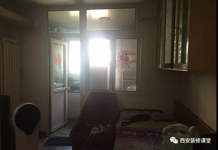 【】50㎡一室老房改造，开放厨房，客厅不要沙发，日式小居