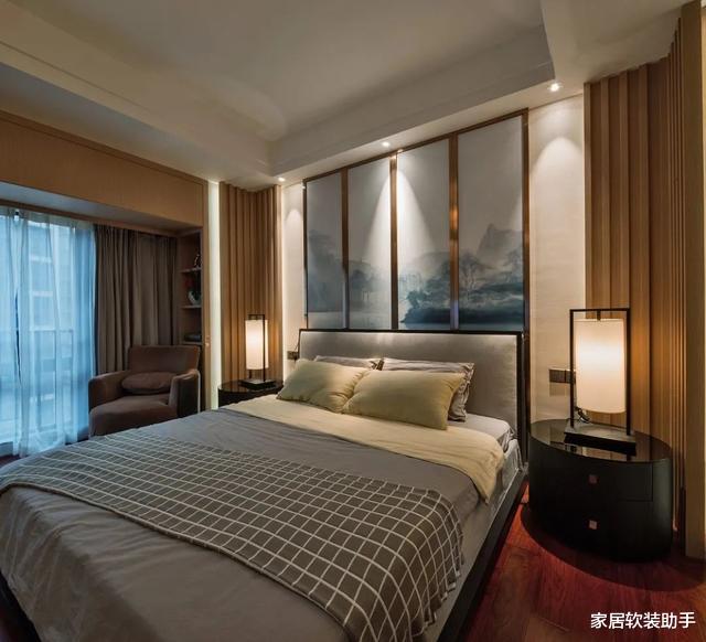 #背景墙#朋友家190㎡新中式大宅，全房端庄优雅上档次，羡慕极了！