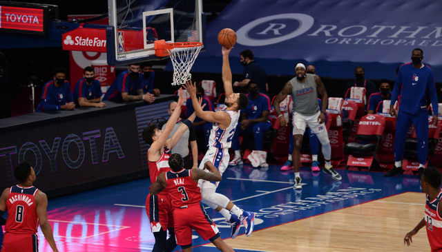 76人队|拒绝21分大逆转！76人6人上双击败奇才，比尔60分，威少沮丧离场