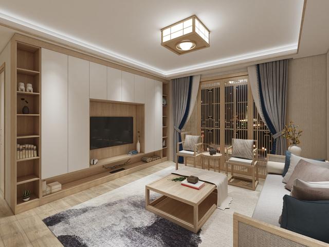 :没钱也不用“穷装”了!原木风+辅助灯,9万6搞定全屋装修!