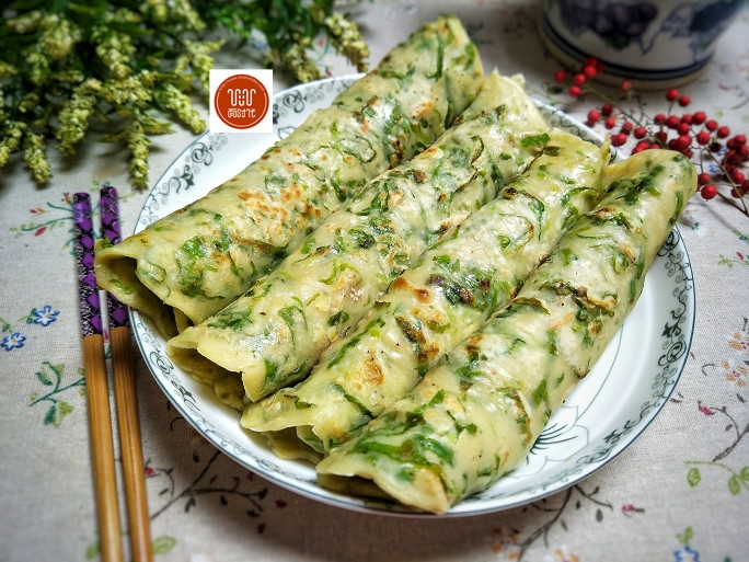「面食」春季多吃蔬菜早餐饼,手不沾面,筷子一搅,营养又美味,太好吃了
