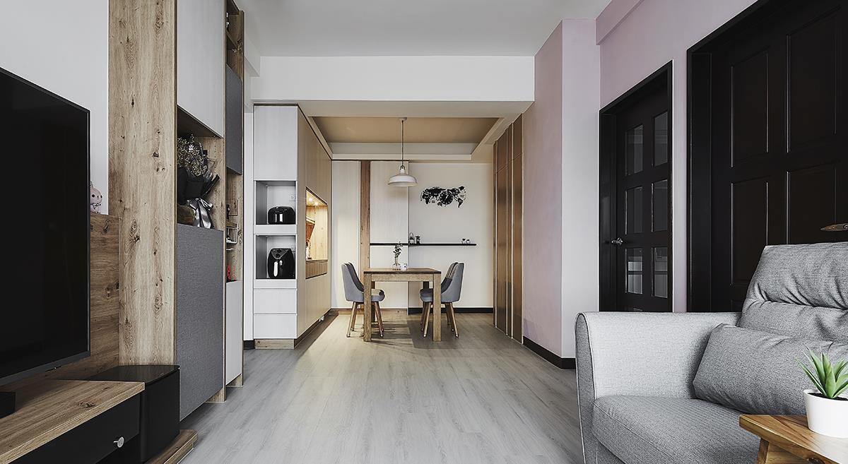 「」73㎡三居室，将旅行记忆全部收藏在家中，简单纯粹的新婚小家！