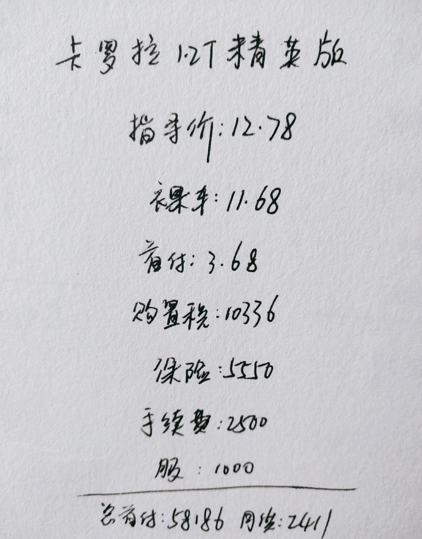 『丰田卡罗拉』喜提卡罗拉1.2T精英版，家用不错也有缺点，我这个价格便宜吗？