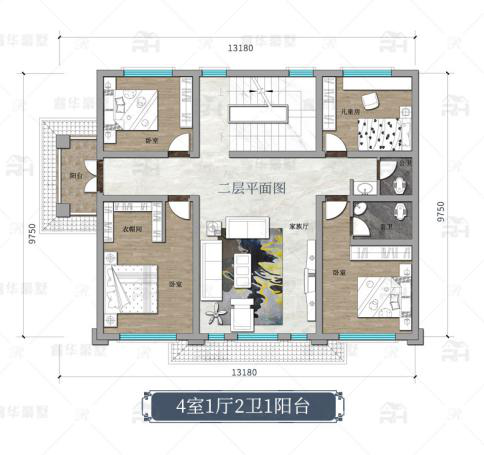 【】占地136m2的简约新中式别墅，好看实用，建好后全家都喜欢！