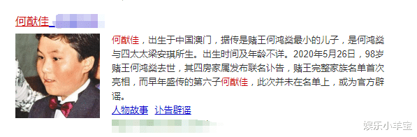 赌王|赌王神秘17子曝光！名为何猷邦仍未婚其母身份成谜，网友：太子？