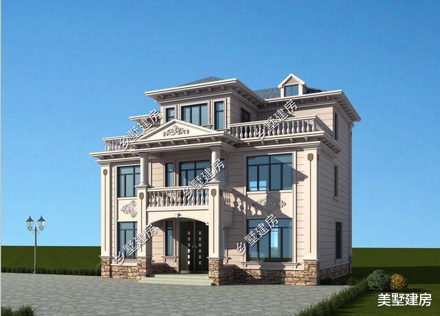 『』高端三层大别墅，欧式浪漫风格，建在农村倍有面子