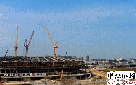 [上海上港]激动！中国足球再迎新希望：上港3万人专业足球场接近完工！