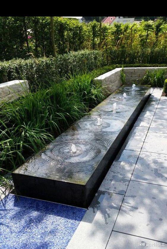 |有院子就别只种花,拐角一处设计个水景,分分钟能让你家活色生香