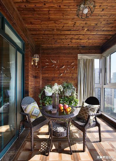 「」美式设计太费钱，180㎡花60万，自带露台，完工后高贵典雅！
