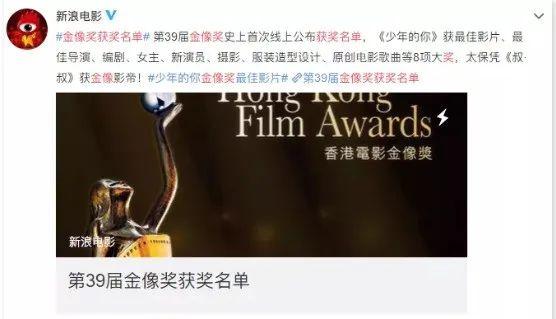 『易烊千玺』20岁易烊千玺夺金像奖，胡歌是他粉丝、陈可辛对他盛赞！凭啥？