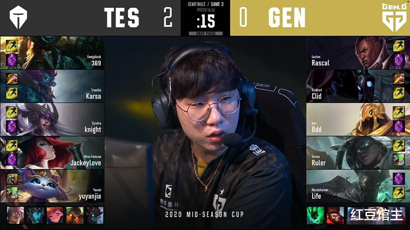 「tes战队」时隔6年全华班又零封韩国队!TES最菜阵容都暴打GEN,LPL又是冠军