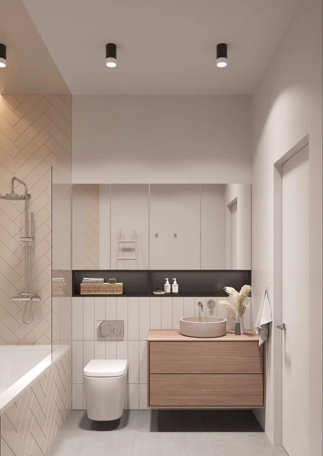 |配色和布局都无可挑剔，进门就让人神清气爽，小户型照着装准没错