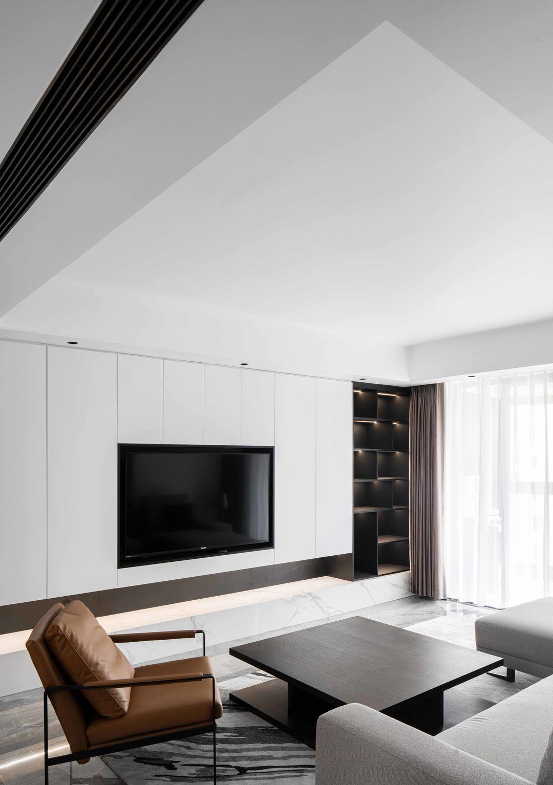 |现代风不会装别乱装,学他家巧用黑白灰,效果出来时尚精致很高级