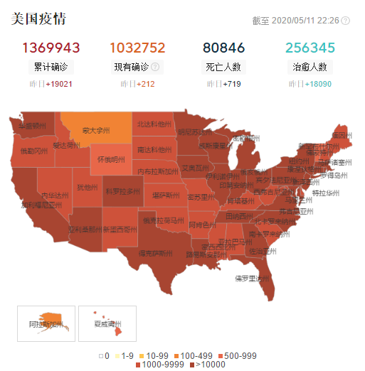 美国@惨烈！截至5月11日22时，美国迎来五大噩耗，彻底崩盘！