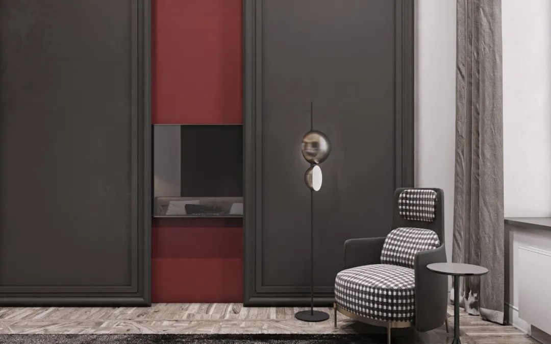 []「木禾堂」200㎡精致轻奢住宅，一抹低调红很高级！