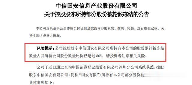 「北斗导航」证监会出手，中信国安遭立案调查