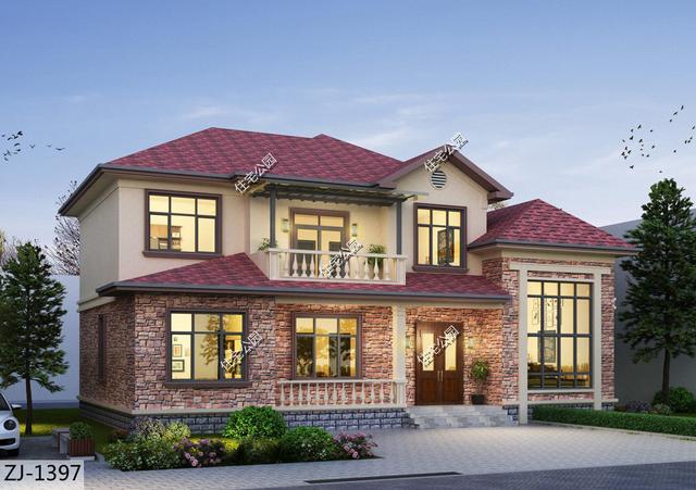 |16×10米温馨别墅，神龛玄关合二为一，农村生活就是这么简单