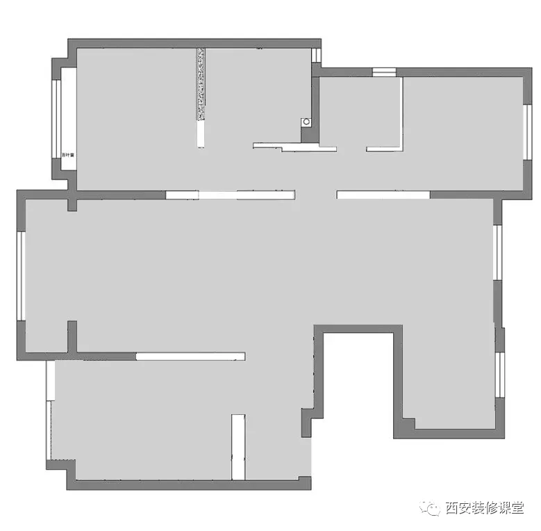 |150㎡三口之间，开放厨房和玻璃书房，大白墙也能有文艺范