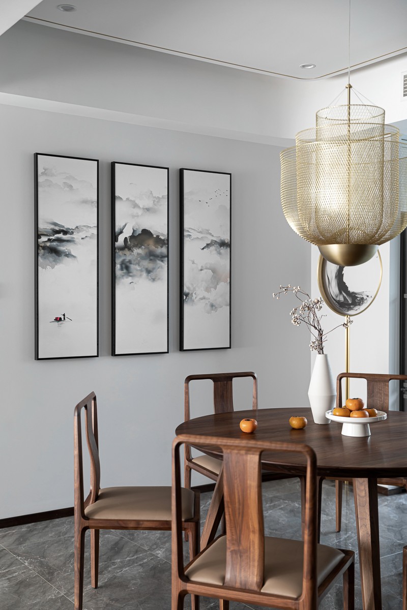 ##168㎡两室一厅，最美禅意新中式，原木风的客厅，诗意又实用