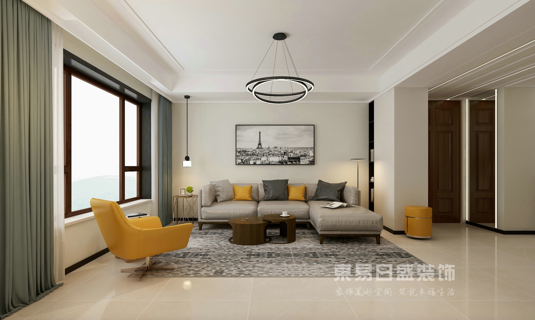 |131平米现代简约风，一个暖暖的家