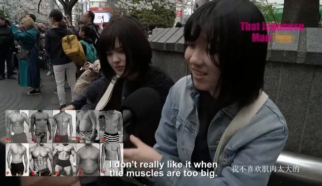 肌肉男|来自日本的街头采访，妹子喜欢精瘦男还是肌肉男？回答很现实
