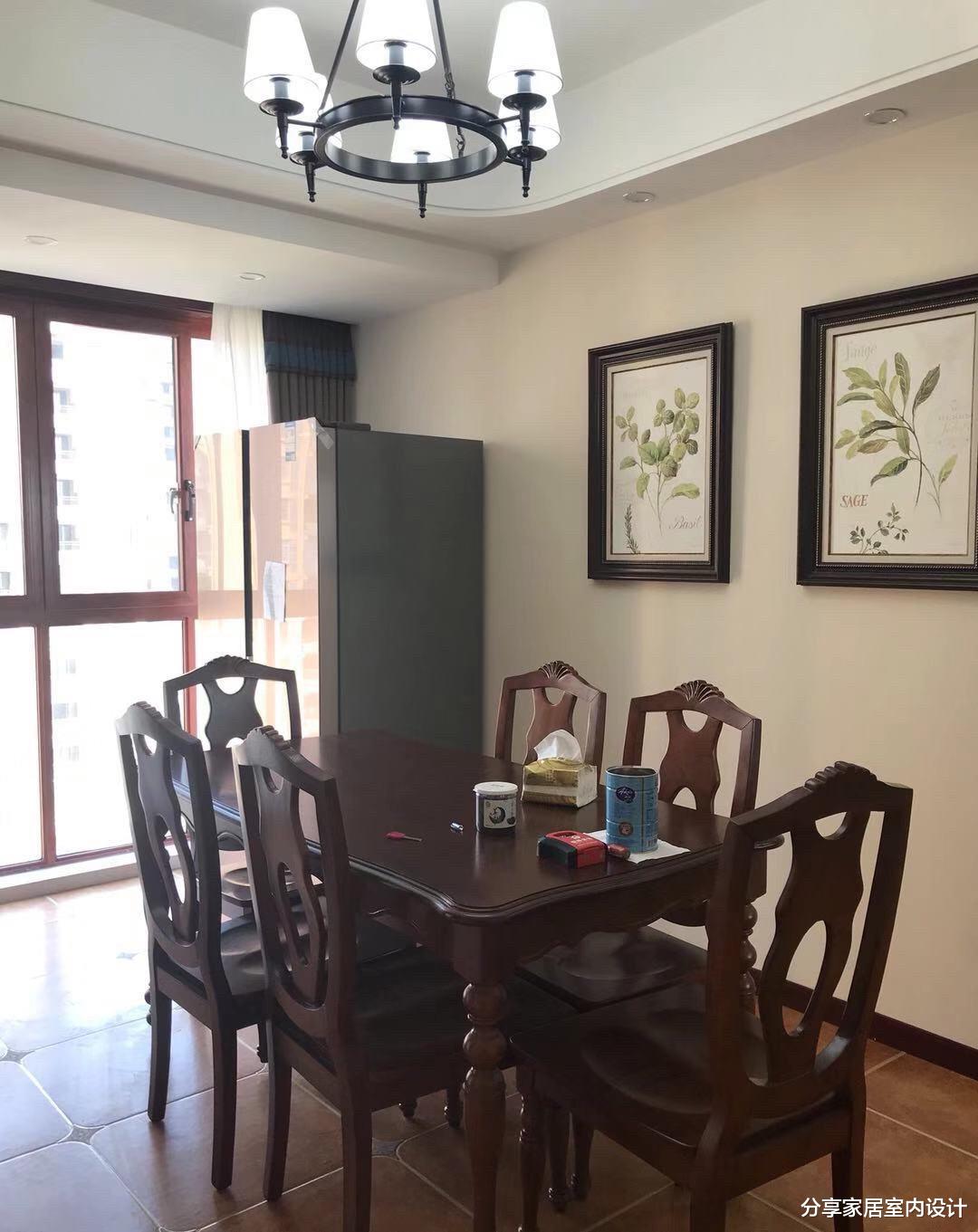 【】老公坚持装修美式风格，完工后打扫干净，家具进场非常满意！