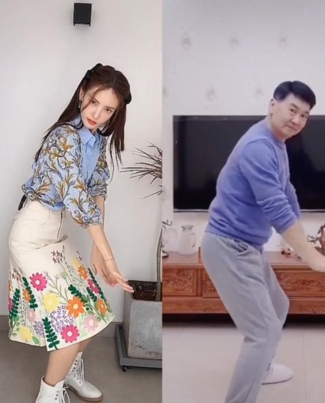 金晨|金晨爸爸火了!长相儒雅舞姿比女儿妖娆,职业曝光网友直呼厉害
