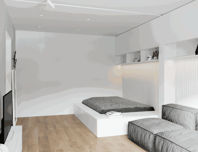 「」38平小户型，厨卫空间这样装，室内光线通透感更强，完美解决弊端