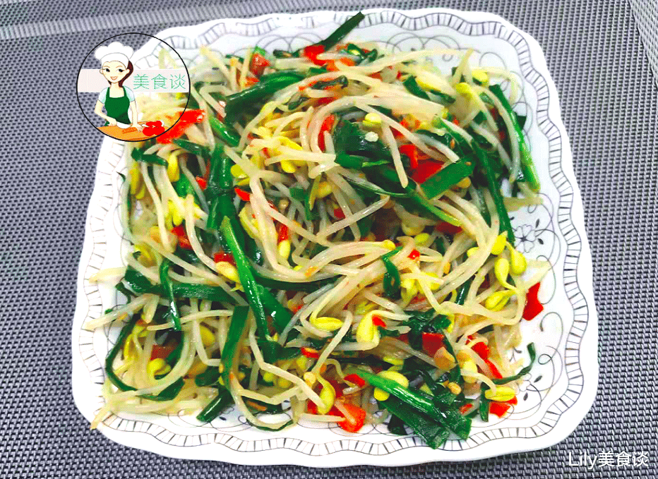 「黄豆芽」韭菜和它是天生一对，一周吃3次，清肠排毒，腰小一圈，肚腩变平