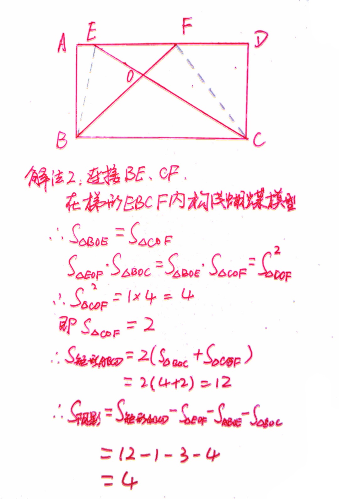初中数学|一道美国初中数学竞赛题:求阴影部分面积,小学生看完直呼简单