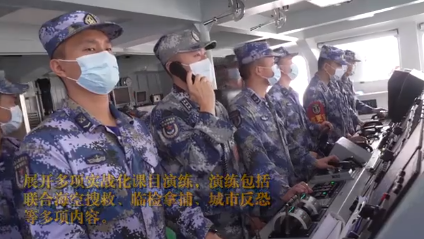 「」美军侦察机逼近之际，多艘护卫舰紧急出动，这次可能要动真格的了