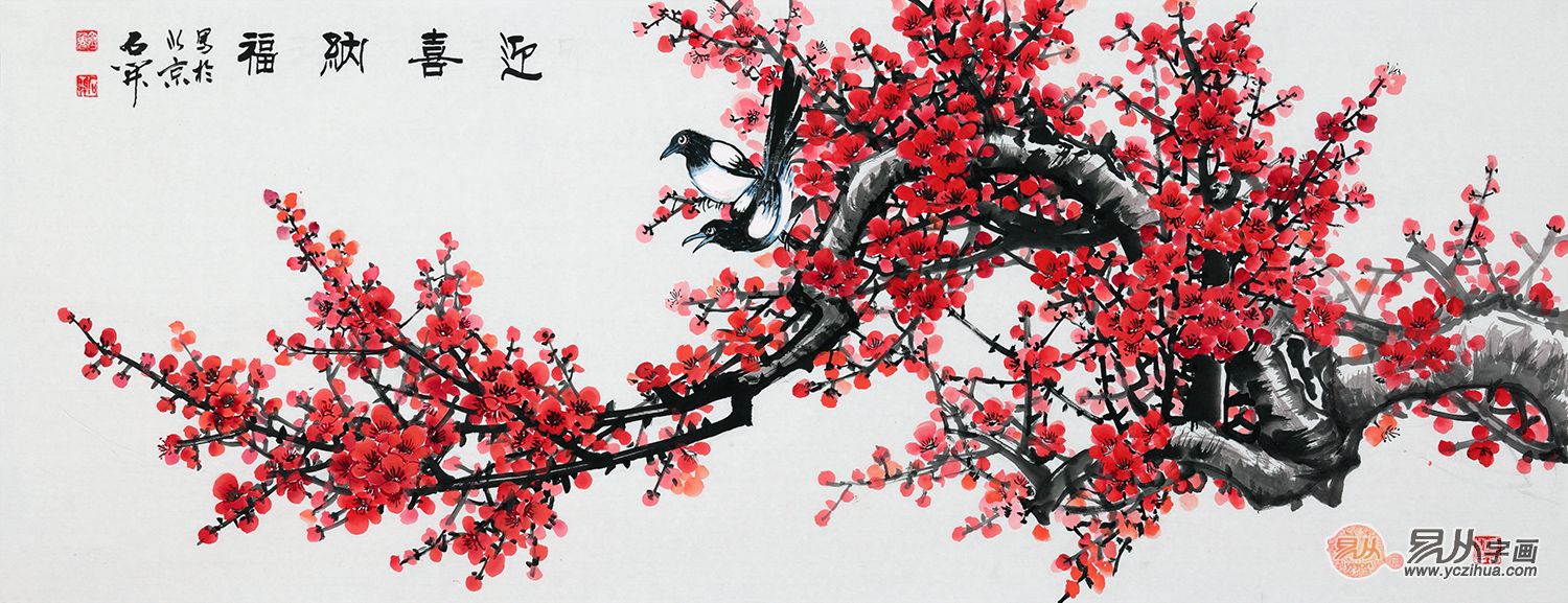 客厅挂画如何选择 花鸟画清新脱俗最受欢迎