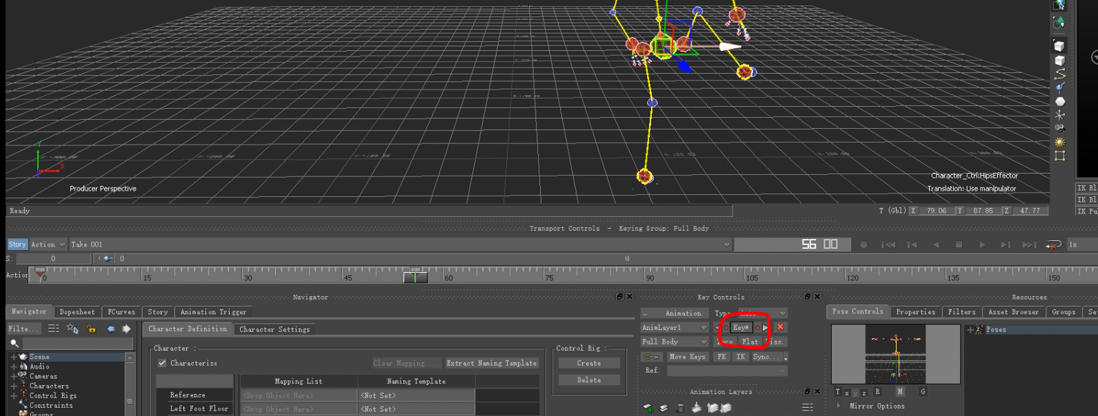 |motionbuilder消除动作捕捉滑步的插件(教程)