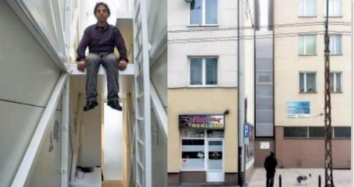 []两楼夹缝中“豪宅”: 宽1.2米, 面积仅5平米, 装修却很牛