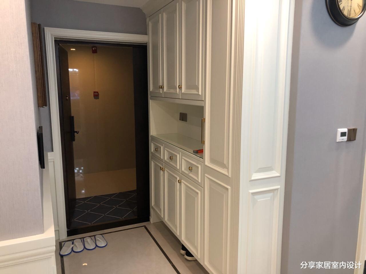 「」终于装修完工，全屋花了58W，入户鞋柜非常实用，一家人都很满意