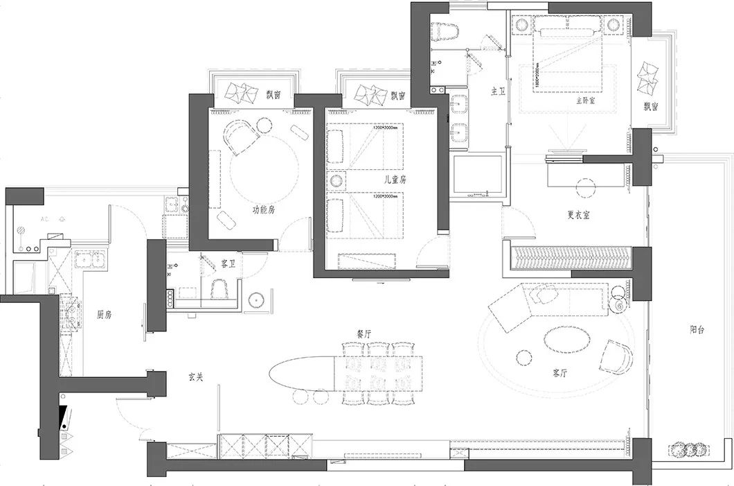 「」188㎡简洁大平层，格调十足的艺术家