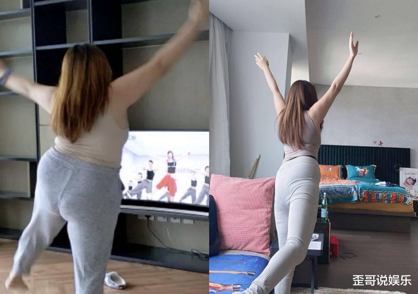 发型|赌王千金晒减肥成功照！同一姿势简直判若两人，水桶腰变成小蛮腰。