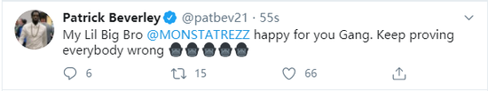 |哈雷尔连刷三大纪录当选最佳第六人！快船7年5次当选，路威发推祝贺！