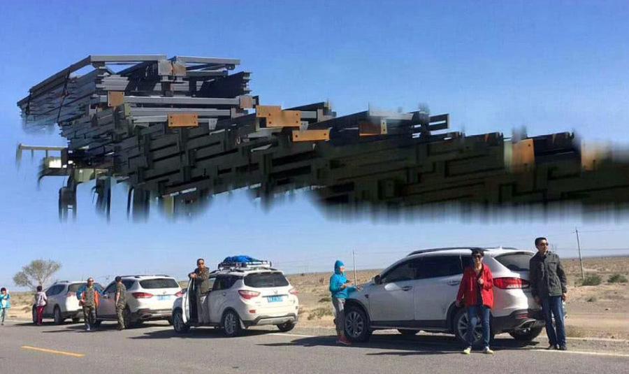 『科学家』海市蜃楼找不到原型，科学家：也许是时空之门开启，平行宇宙投影