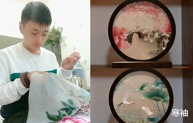 寒袖|东北小伙沉迷刺绣无法自拔,每天苦练十几个小时,至今没有女朋友