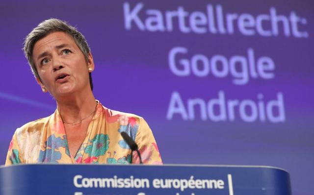 [Google]先罚谷歌540亿，再罚苹果1020亿，“税收女王”让硅谷巨头担忧