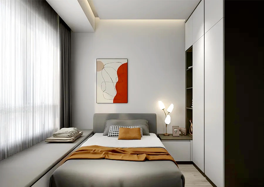 |邻居吐槽自家的灰色家具太沉闷，我家6个房间装好后，她却看呆了