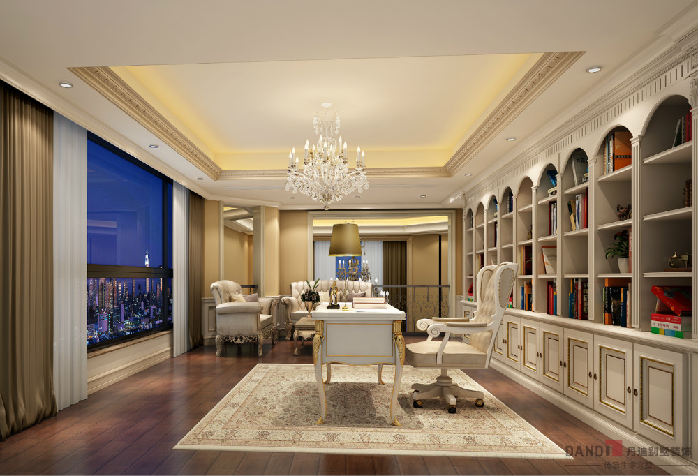 |1000㎡豪华别墅的美式设计，装修大气精致典雅，简直美呆啦！