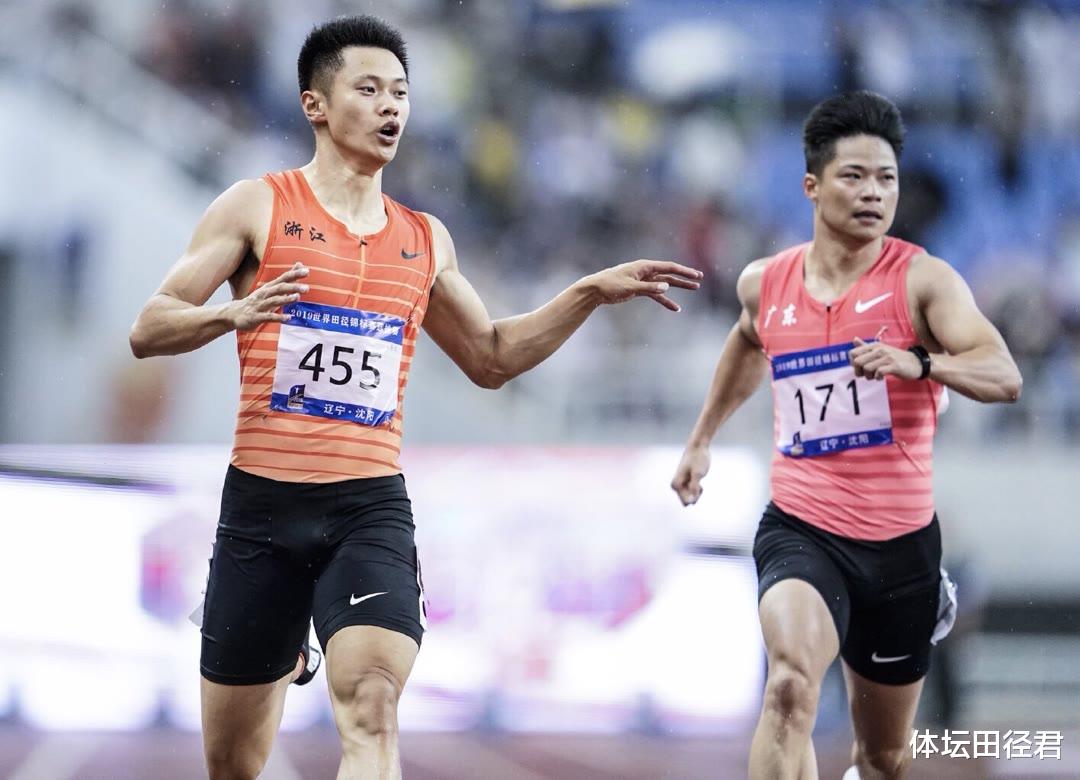 #谢震业#中国百米天才横空出世！起跑虽慢却10秒45夺冠 他是谢震业接班人